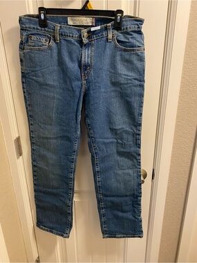 Vintage Levis Jeans 12 M 505 Nouveau Low Straight Leg Stretch Blue Denim 12M Y2K